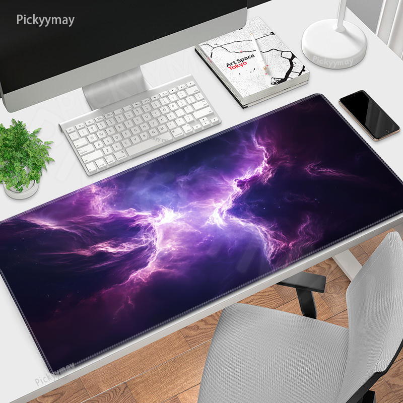 Tradescantia Purple - Grand tapis de souris violet étoile