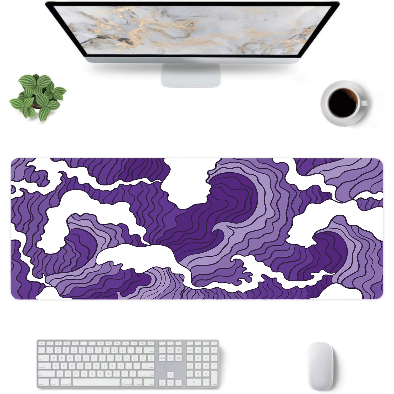 Tapis de bureau artistique Ond - Tradescantia Purple avis et prix